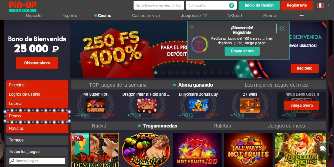 página web oficial del casino